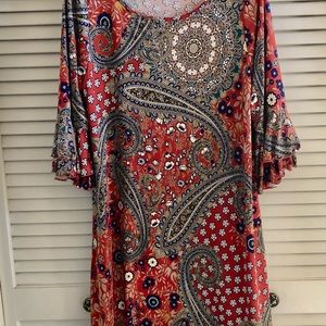 R. Rouge Dress Made In USA Large